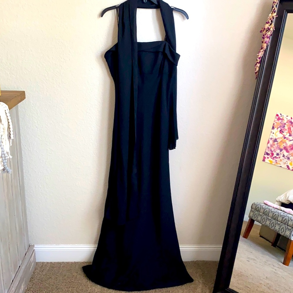 Michealangelo Black Cocktail dress with shawl
